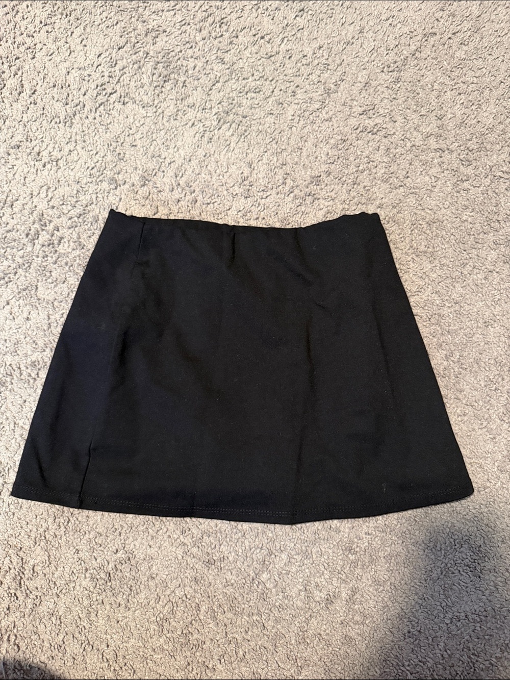 Black mini skort